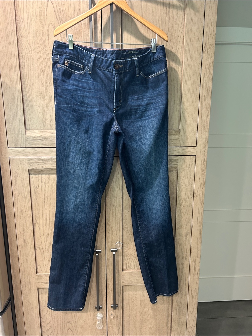 Eddie Bauer TallLadies Dark Blue Slim Straight Denim Jeans